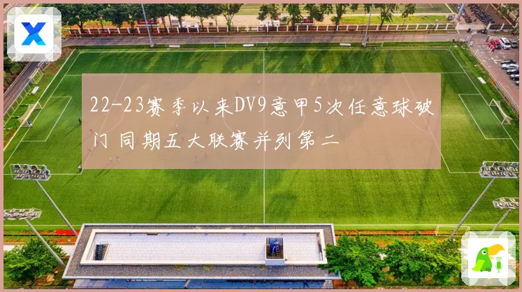 22-23赛季以来DV9意甲5次任意球破门 同期五大联赛并列第二